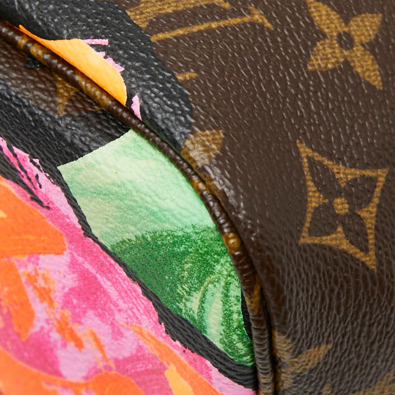 Louis Vuitton Monogram Rose Neverfull MM Tote Handbag M48613 Brown Multicolor