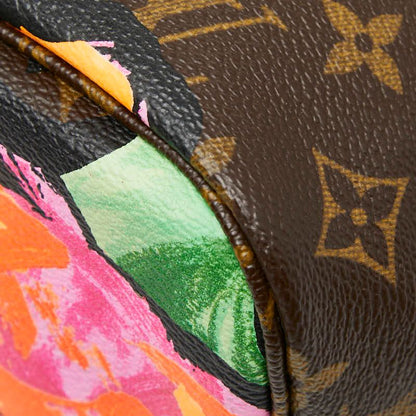 Louis Vuitton Monogram Rose Neverfull MM Tote Handbag M48613 Brown Multicolor