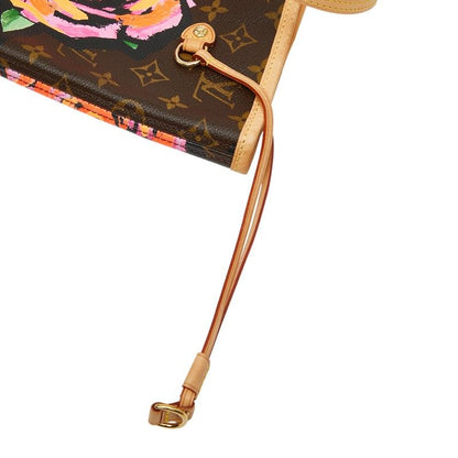 Louis Vuitton Monogram Rose Neverfull MM Tote Handbag M48613 Brown Multicolor
