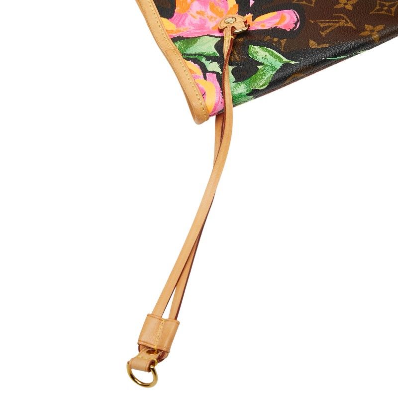 Louis Vuitton Monogram Rose Neverfull MM Tote Handbag M48613 Brown Multicolor