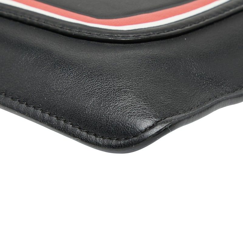 Fendi Monster Bug's Eye Clutch Bag Second Bag Pouch 7n0078 Black Leather Women