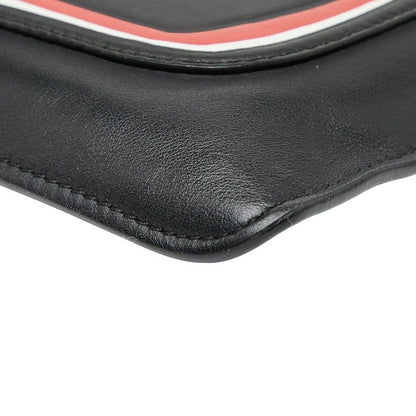 Fendi Monster Bug's Eye Clutch Bag Second Bag Pouch 7n0078 Black Leather Women