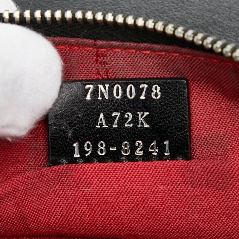 Fendi Monster Bug's Eye Clutch Bag Second Bag Pouch 7n0078 Black Leather Women