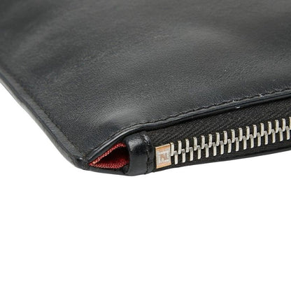 Fendi Monster Bug's Eye Clutch Bag Second Bag Pouch 7n0078 Black Leather Women