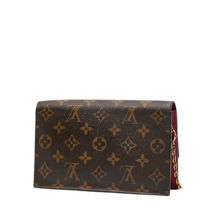 Louis Vuitton Monogram Portefeuille Fleur Chain Wallet Shoulder Bag M67404