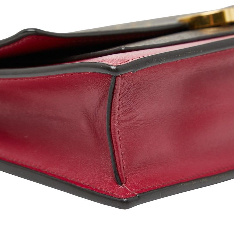 Louis Vuitton Monogram Portefeuille Fleur Chain Wallet Shoulder Bag M67404