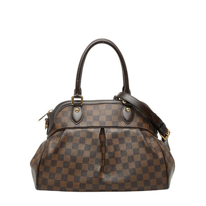 Louis Vuitton Damier Trevi PM Handbag Shoulder Bag 2WAY N51997 Brown PVC