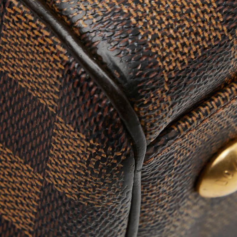 Louis Vuitton Damier Trevi PM Handbag Shoulder Bag 2WAY N51997 Brown PVC