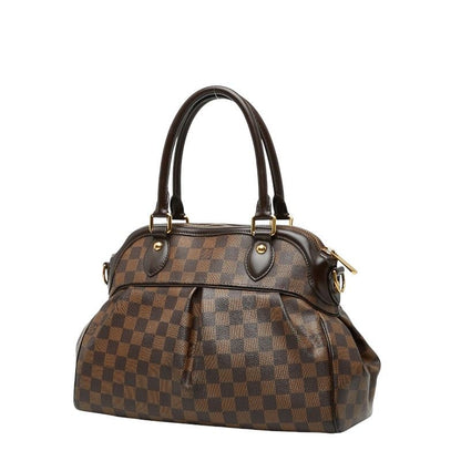 Louis Vuitton Damier Trevi PM Handbag Shoulder Bag 2WAY N51997 Brown PVC