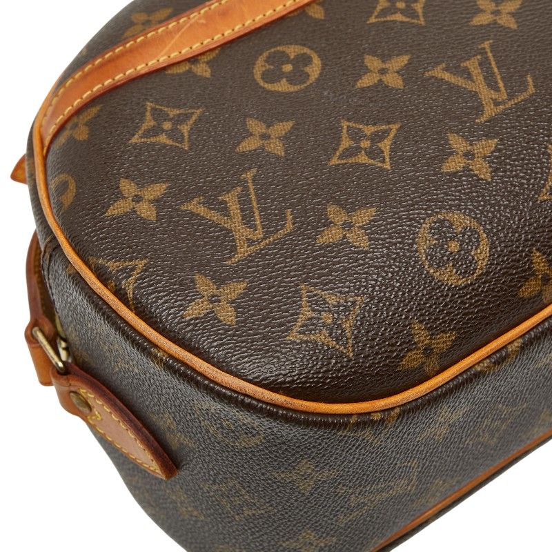 Louis Vuitton Monogram Blois Crossbody Shoulder Bag M51221 Brown PVC Leather