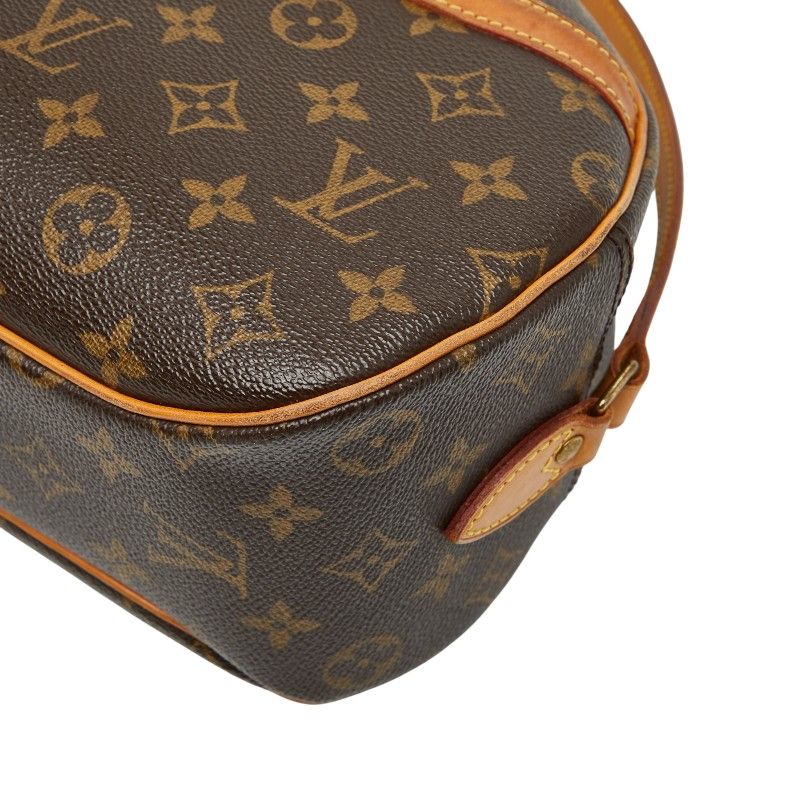 Louis Vuitton Monogram Blois Crossbody Shoulder Bag M51221 Brown PVC Leather