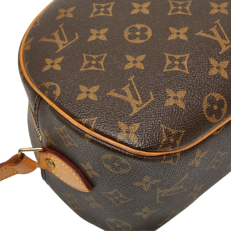 Louis Vuitton Monogram Blois Crossbody Shoulder Bag M51221 Brown PVC Leather