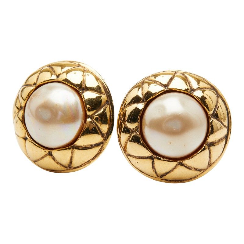 Chanel Matelasse Pearl Gold Plated Ladies Chanel
