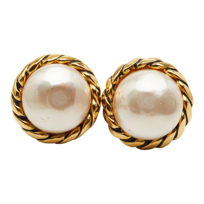 Chanel Pearl Gold Plated Women's Chanel