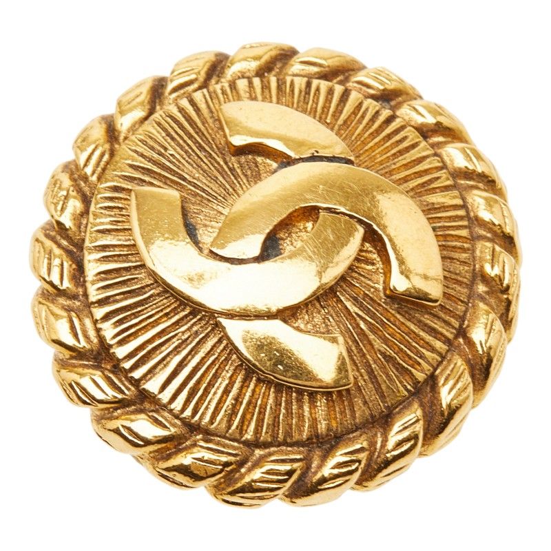 Chanel Vintage Coco Mark Gold Plated Ladies Chanel