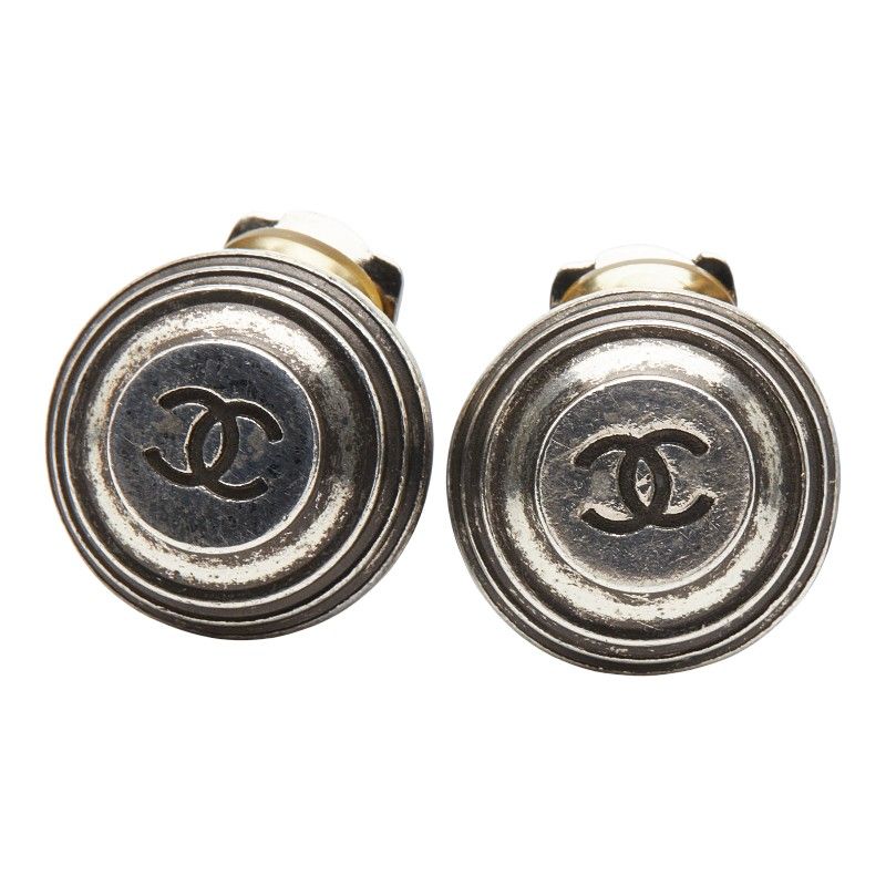 Chanel Coco Mark Silver Metal Ladies Chanel