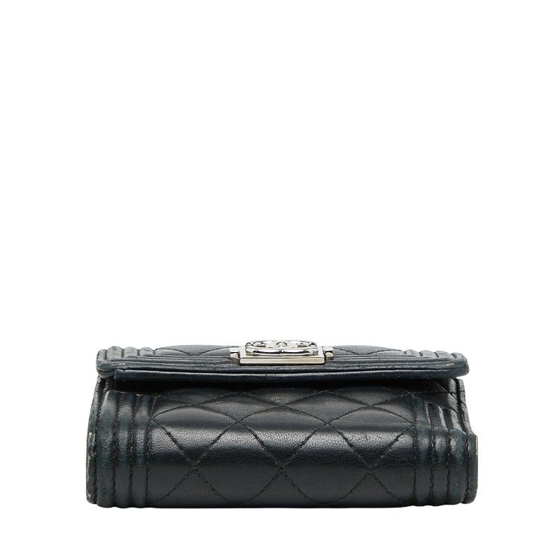 Chanel Coco Marc Boy Chanel Black Lambskin Women's Chanel