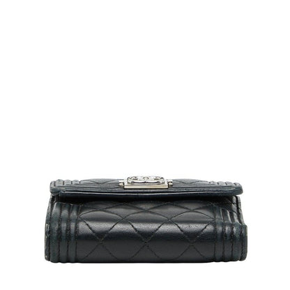Chanel Coco Marc Boy Chanel Black Lambskin Women's Chanel