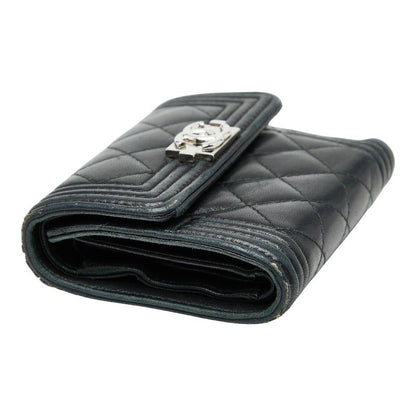 Chanel Coco Marc Boy Chanel Black Lambskin Women's Chanel