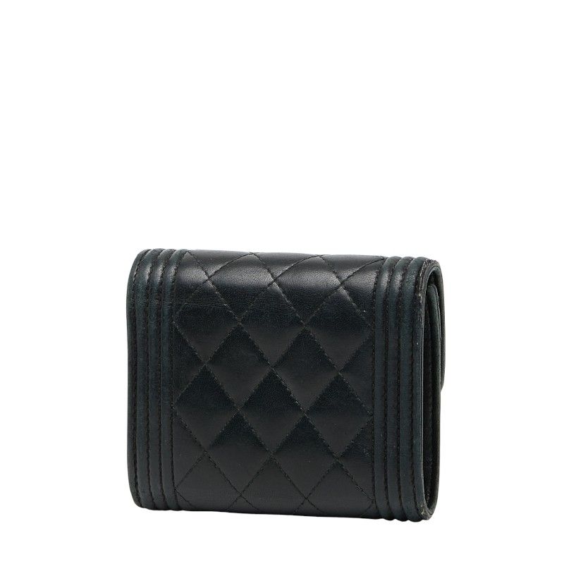 Chanel Coco Marc Boy Chanel Black Lambskin Women's Chanel