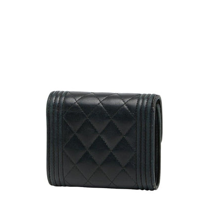 Chanel Coco Marc Boy Chanel Black Lambskin Women's Chanel