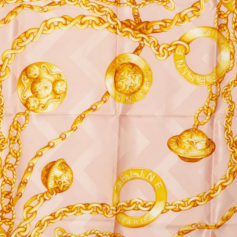 Celine Chain Pink Gold Silk Women's Celine