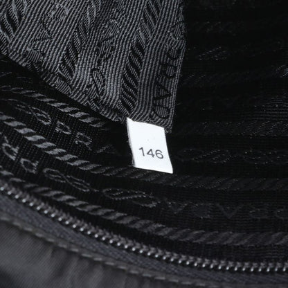 Prada Tessuto Nylon Triangle Logo Leather Shoulder Bag Crossbody Messenger