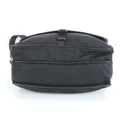 Prada Tessuto Nylon Triangle Logo Leather Shoulder Bag Crossbody Messenger