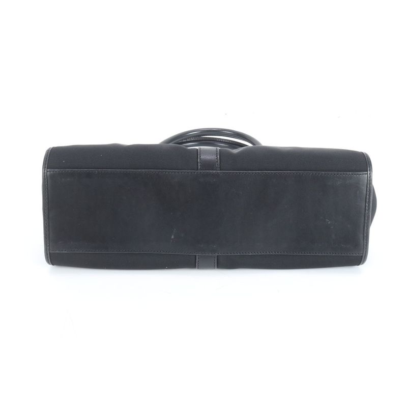 Gucci Jackie Leather Tote Bag Shoulder 002 1067 Black Silver Hardware Women's