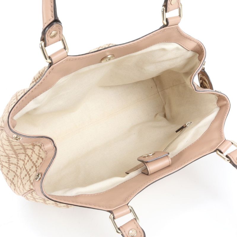 Gucci Diamante Sookie 211944 Leather Tote Bag Shoulder Gold Hardware Women's