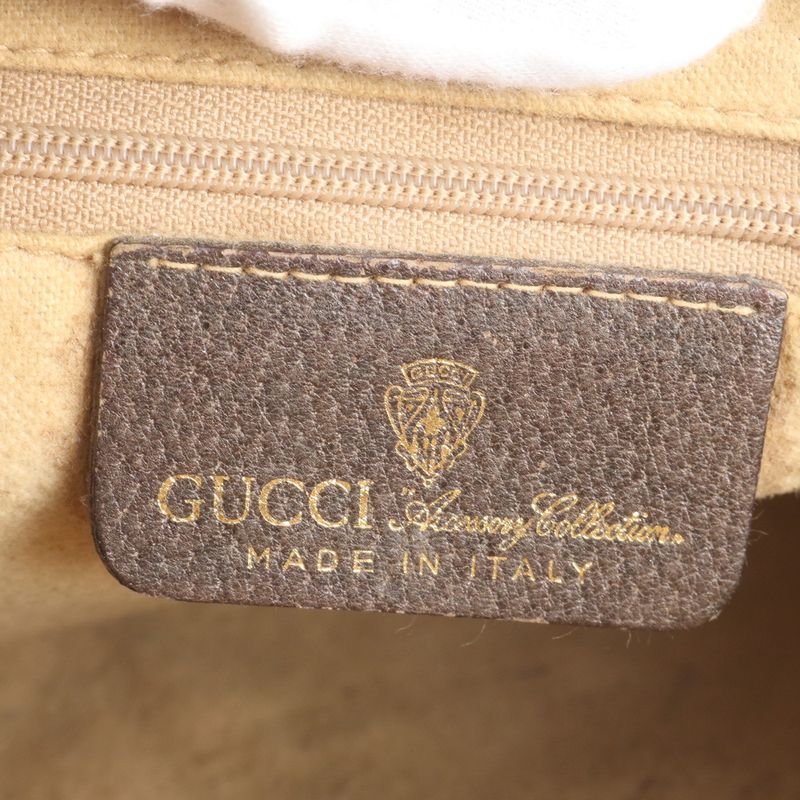 Vintage Old Gucci GG Supreme Sherry Line Leather Shoulder Bag Crossbody Women