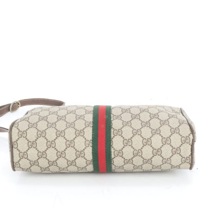 Vintage Old Gucci GG Supreme Sherry Line Leather Shoulder Bag Crossbody Women