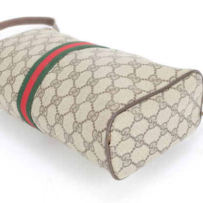 Vintage Old Gucci GG Supreme Sherry Line Leather Shoulder Bag Crossbody Women