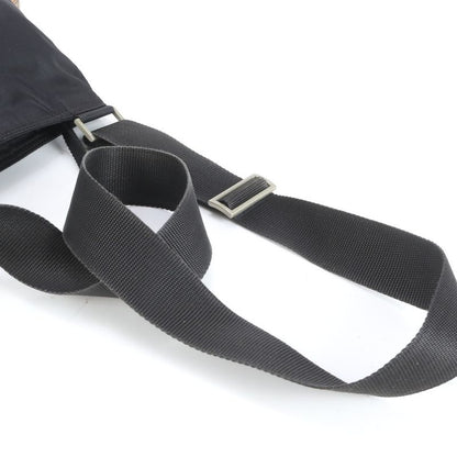 Prada Tessuto Nylon Triangle Logo Leather Shoulder Bag Crossbody Messenger