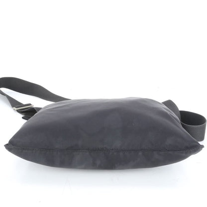 Prada Tessuto Nylon Triangle Logo Leather Shoulder Bag Crossbody Messenger