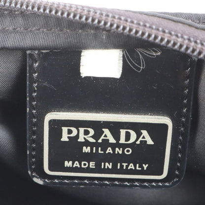 Prada Tessuto Nylon Triangle Logo Leather Shoulder Bag Crossbody Messenger