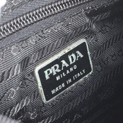 Prada Tessuto Nylon Triangle Logo Leather Shoulder Bag Crossbody Messenger