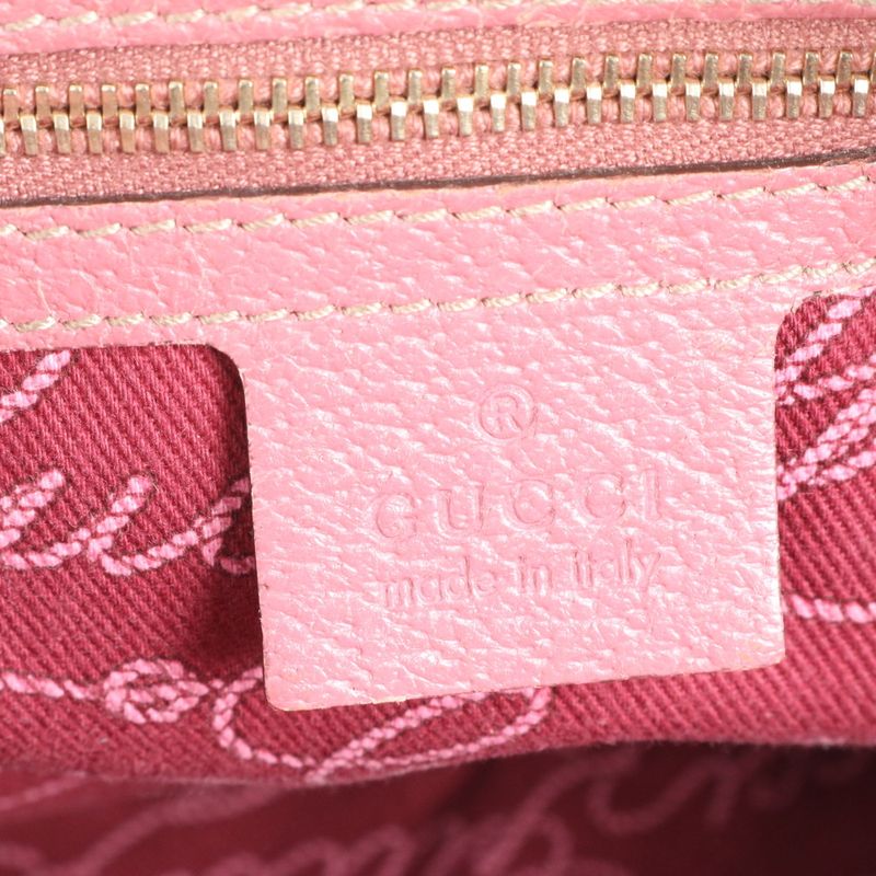 Gucci GG Canvas 163288 Leather Tote Bag Shoulder Beige Gold Hardware Women's