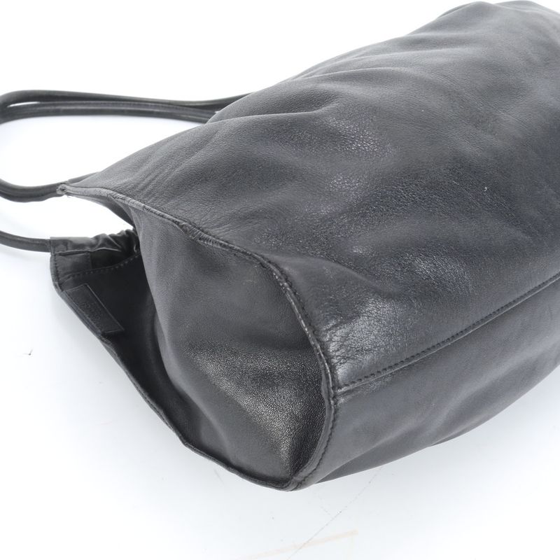 Gucci Leather Tote Bag Shoulder 001-4332 Black Women's EUE Db39-7