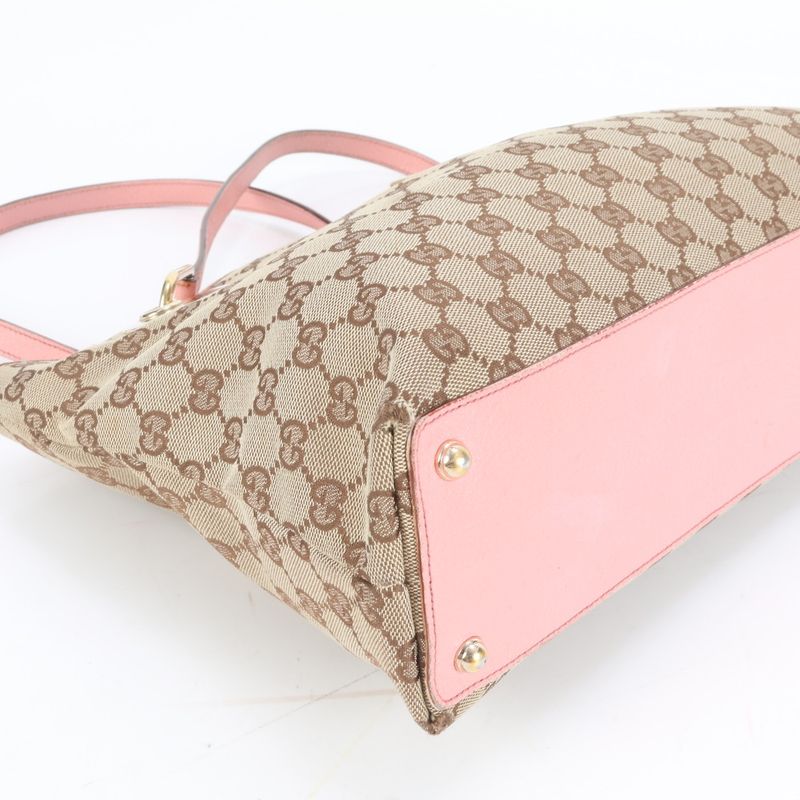 Gucci GG Canvas Eclipse With Control Card 120837 Leather Tote Bag Shoulder