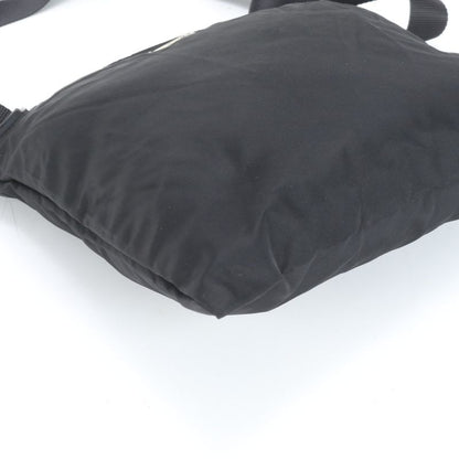 Prada Tessuto Nylon Triangle Logo Leather Shoulder Bag Crossbody Messenger