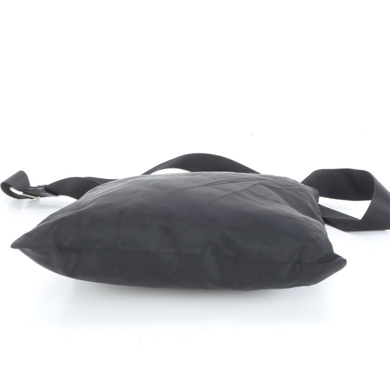 Prada Tessuto Nylon Triangle Logo Leather Shoulder Bag Crossbody Messenger