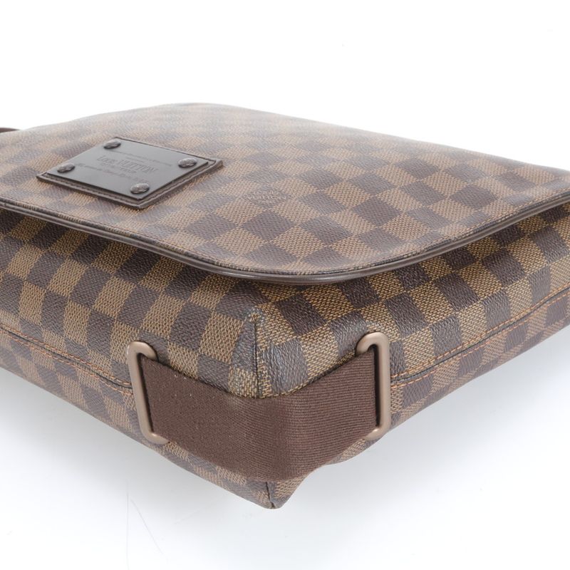 Louis Vuitton Damier Brooklyn MM N51211 Leather Shoulder Bag Crossbody Messenger