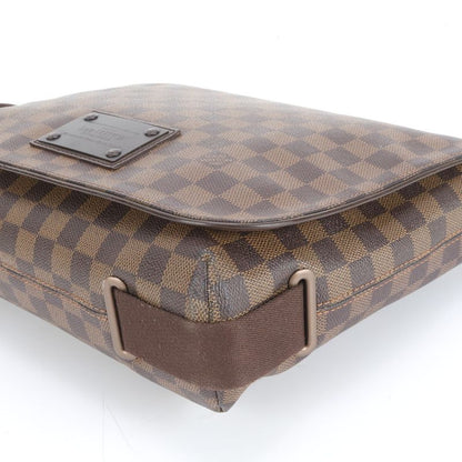 Louis Vuitton Damier Brooklyn MM N51211 Leather Shoulder Bag Crossbody Messenger