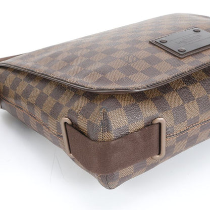 Louis Vuitton Damier Brooklyn MM N51211 Leather Shoulder Bag Crossbody Messenger