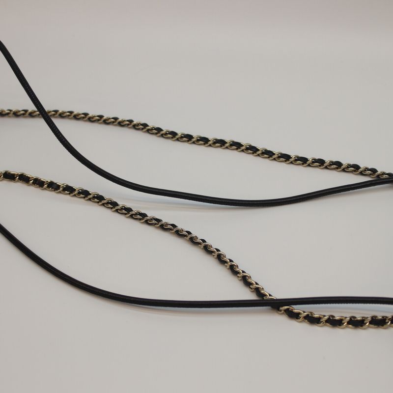 Chanel As4133 Chanel 31 Black Shiny Lamb Ghardware Mini Shopping Small