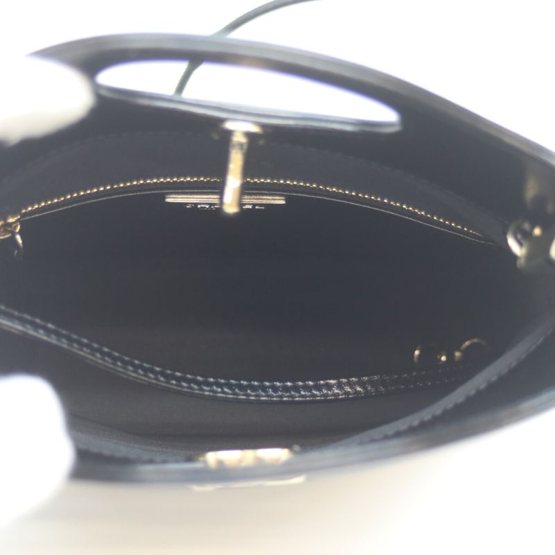 Chanel As4133 Chanel 31 Black Shiny Lamb Ghardware Mini Shopping Small