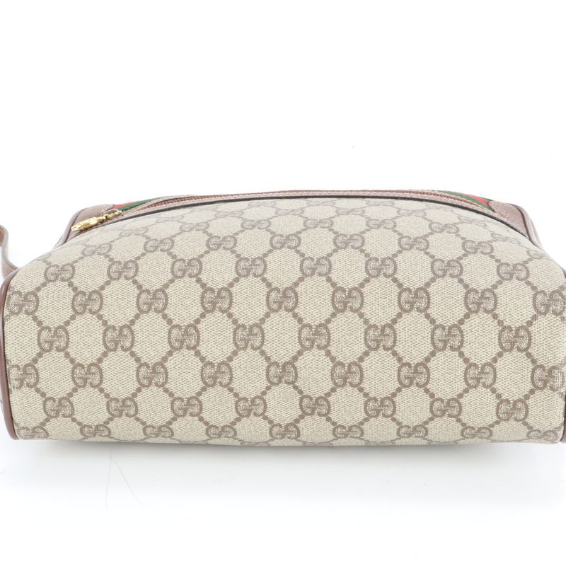 Vintage Old Gucci GG Supreme Sherry Line 001 56 Leather Shoulder Bag Crossbody