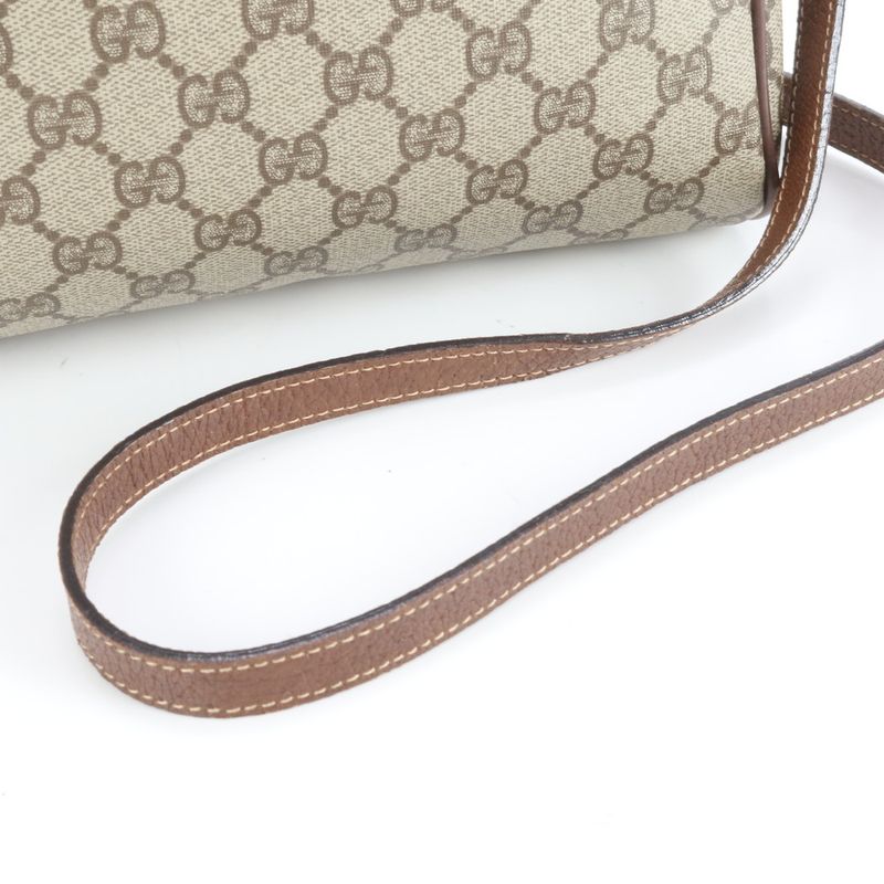 Vintage Old Gucci GG Supreme Sherry Line 001 56 Leather Shoulder Bag Crossbody