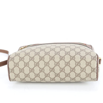 Vintage Old Gucci GG Supreme Sherry Line 001 56 Leather Shoulder Bag Crossbody